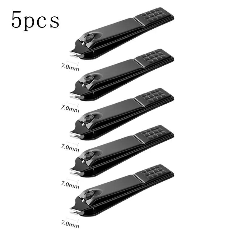 1/3/5 Stuks Zwarte Nagelknipper Roestvrij Staal Nagelsnijder Dikke Schaar Tang Teennagel Vingernagel Professionele Manicure trimmer