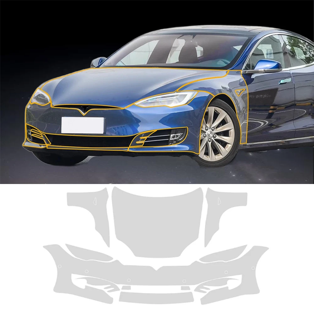 

Car Paint Protection Film Clear Bra Front Scratch Resistant TPU PPF for Tesla Model 3 Y X s 20162023 3 Highland 2024 Accessories