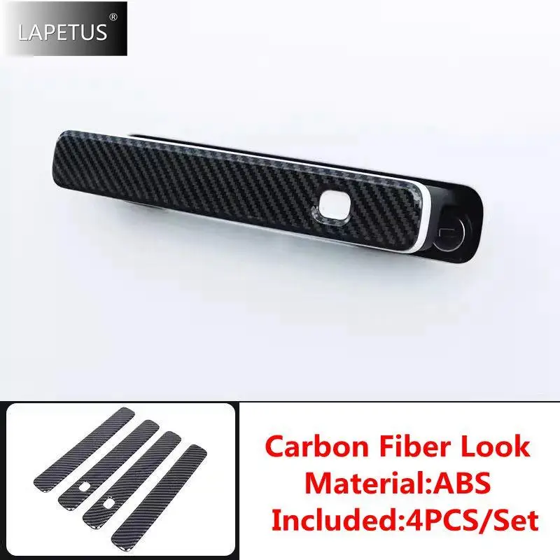 

Carbon Fiber Look Auto Outside Door Pull Doorknob Handle Bowl Decor Accessories Cover Trim For Changan UNI-K UNIK 2021 - 2024