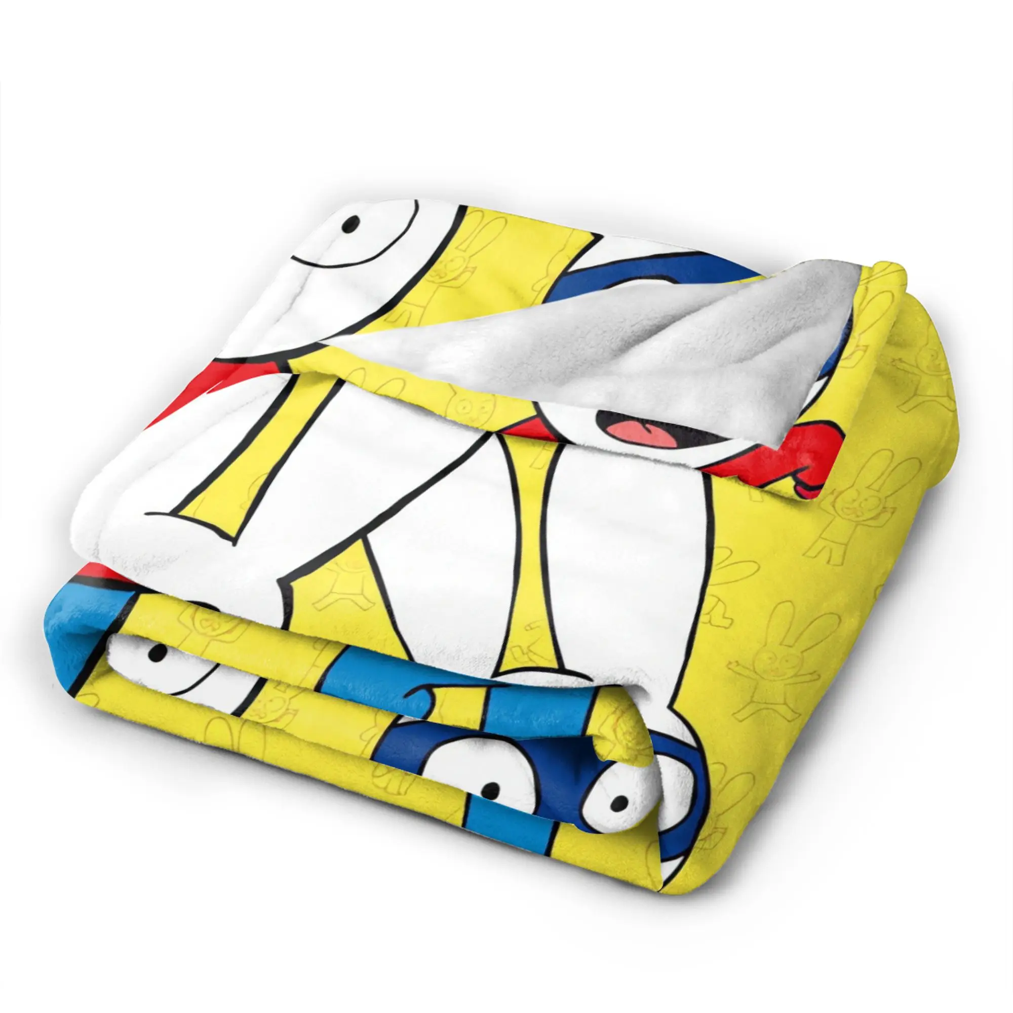 Simons Super Rabbit Blanket Quality Super Soft  Throw Blanket Winter Child Couch Chair Sofa Bed Funny Bedspread