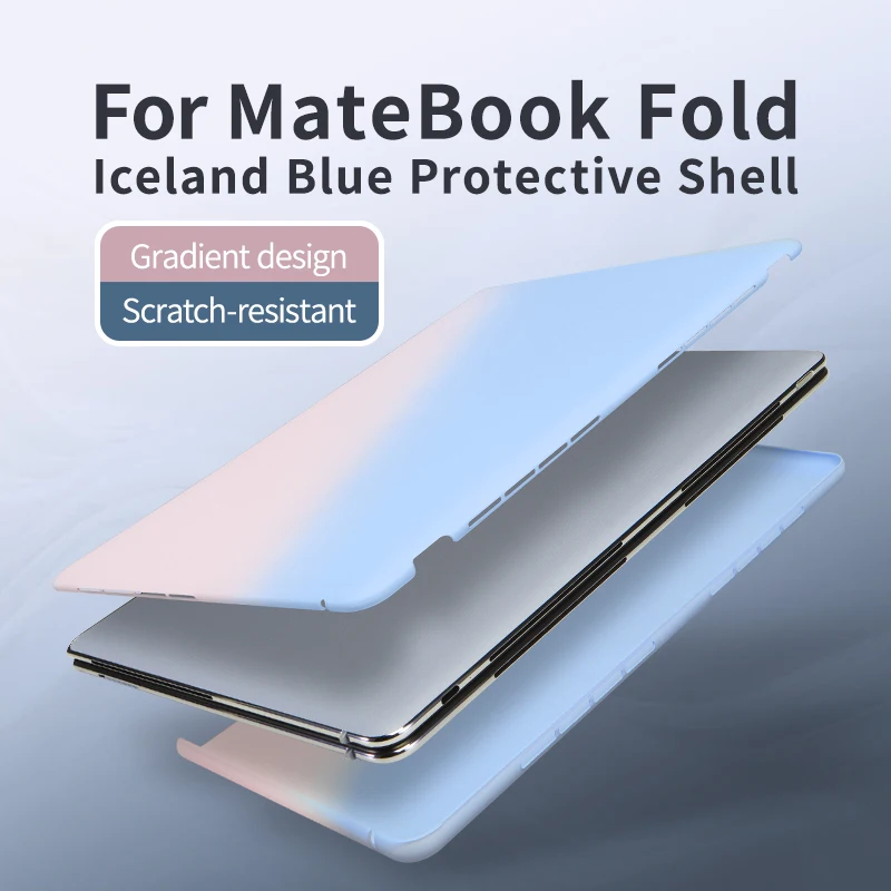 

Blue Case For 2025 MateBook Fold Foldable Scratch Resistant and Drop resistant PC Laptop Hard Protective Case Shell Light Thin