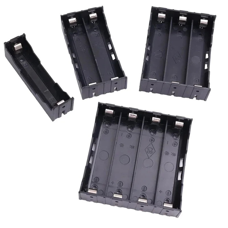 1-2Pcs 18650 Battery Holder Storage Box Case DIY Batteries Clip Box with Pin 1x 2x 3x 4x Slot Hard ABS Battery Container
