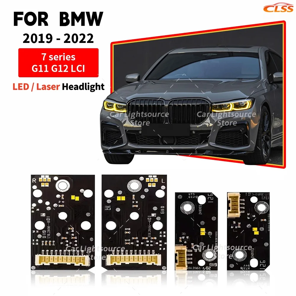 

CSL Yellow Angel Eye DRL Boards For BMW 7 Series G11 G12 LCI 730i 740i 2019-22 Laser LED Headlight Daytime Running Light Module