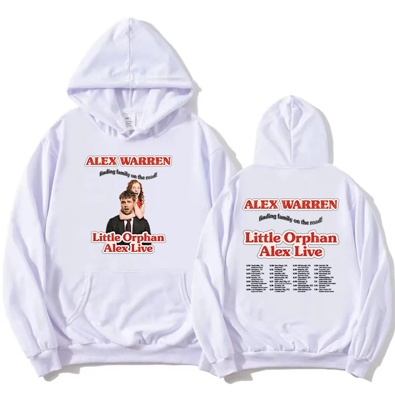 Little Orphan Alex Live 2026 Hoodies vinden van familie op de weg ALEX WARREN Sweatshirts Lange mouwen Losse truien met capuchon Meisje