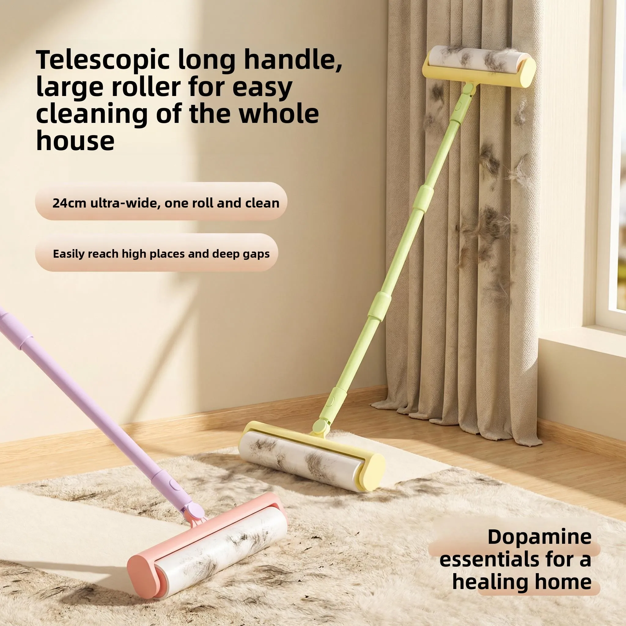 long-handle-sticky-hair-remover-roller-brush-extendable-for-bed-and-floor-dust-cleaning-household-essential-hair-dust-removal
