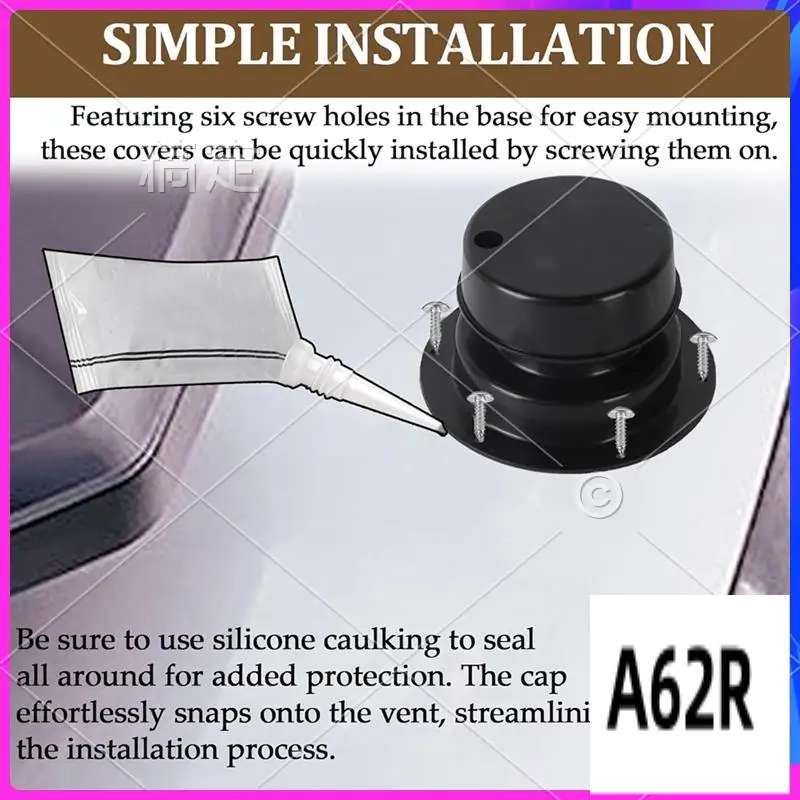 

R2-2Pack Комплекты крышек и винтов для вентиляционных отверстий на крыше для автофургонов Замена крышки вентиляционных отверстий на крыше прицепа для автофургонов