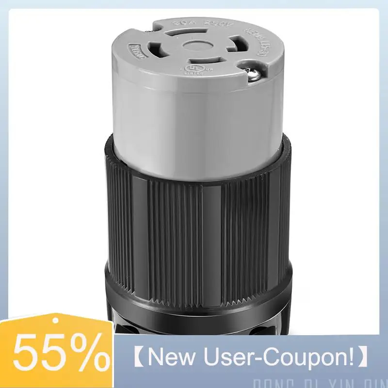 

A81M New- Reliable NEMA L15-30P/30C Male/Female Connector, 30 Amp, AC 250V, 3 Pole-4 Wire With Twist Locking And Grounding Featu