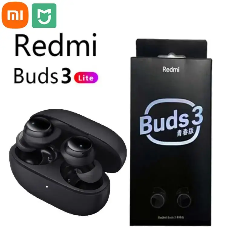 Mijia XIAOMI Redmi Buds 3 Lite TWS Bluetooth 5.2 Earphone IP54 18 Hours Battery Life Wireless Earbuds Youth Edition Original