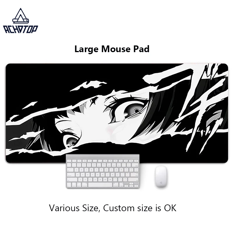 

Cool Anime Girl Rubber Mouse Mat Computer PC Gamer Desk Mat Stitched Edge Large Office Gaming Mousepad Accessories XXL