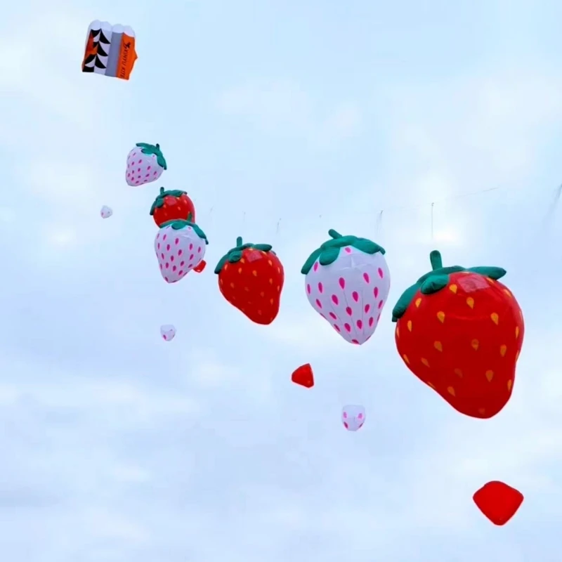 

Free shipping 5m strawberry kite large adult Kite wind pointer kites outdoor toys big kite Children outdoor game gel blasters