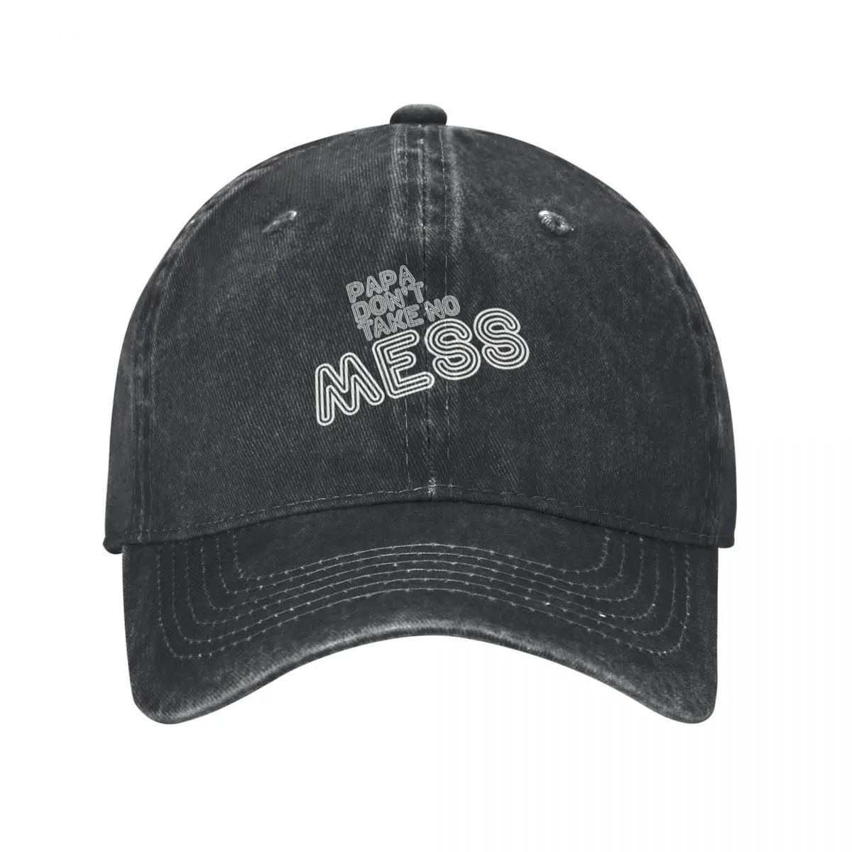 

PAPA DON'T TAKE NO MESS.Make your point in style Baseball Cap Icon fishing hat Fishing cap Caps Women Men's