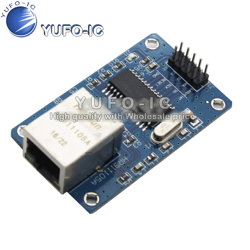 Wide Version ENC28J60 Module Spi interface/Ethernet/Internet 51 / AVR/ARM/modules/PIC