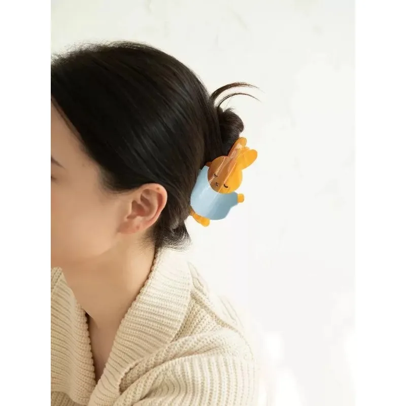 Cute Miffy Hair Claw Clip Shark Jaw Hairpin Cartoon Character Design Versatile Summer Hairstyle Headwear Hair Styling Ornament