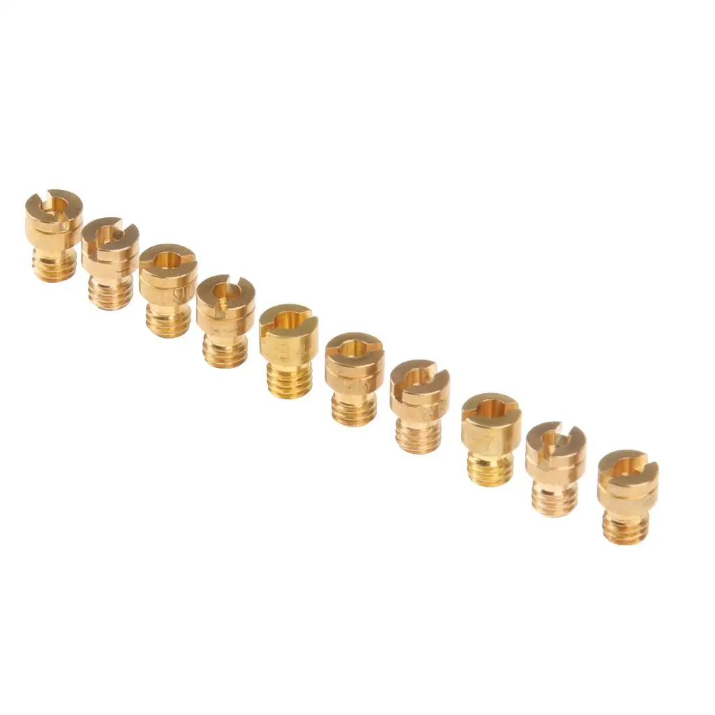

Carburetor Main Jet Copper Kit 5mm Round Head M4 Thread for Outboard 2 Cycle Carburetor Main Jet