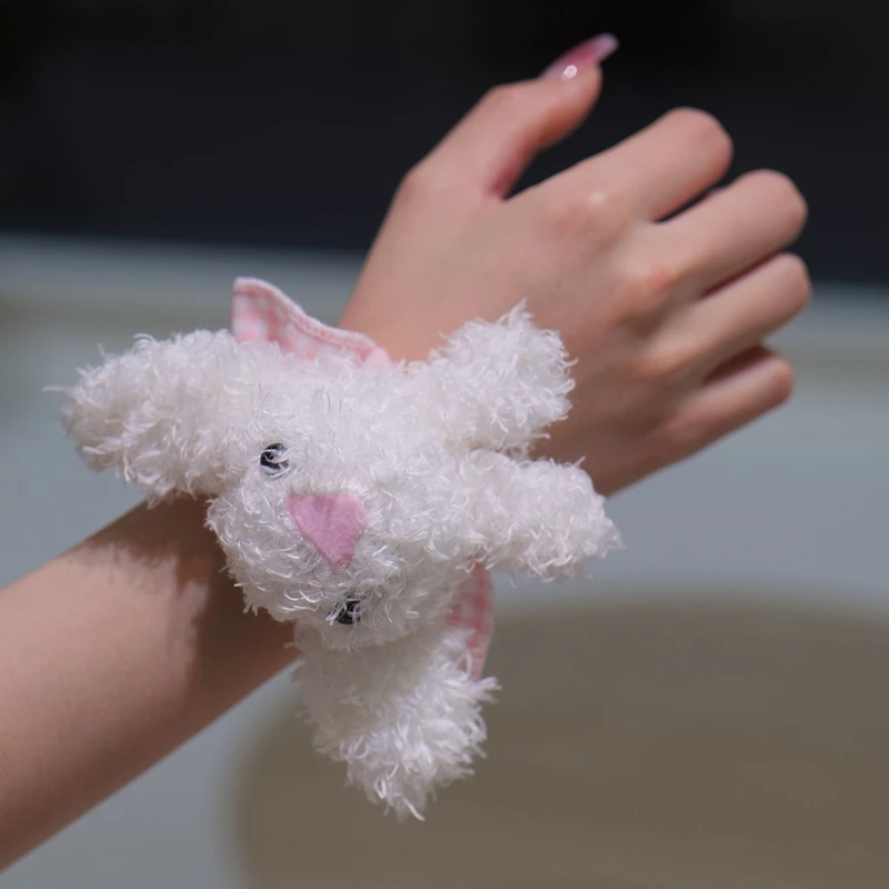 ロリータキュートぬいぐるみリストバンド-jk-ガールスイートリストカフハンドデコレーションリストラップオーナメントアクセサリー