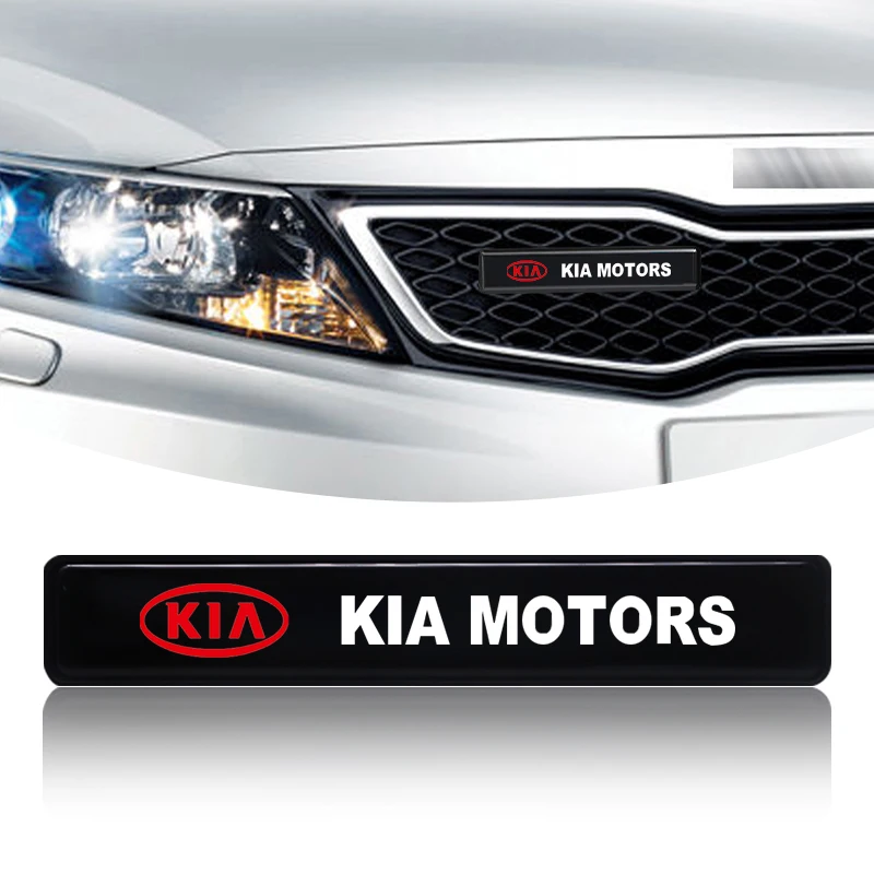 Estilo do carro auto capô dianteiro grade logotipo luz led para kia rio ceed sportage cerato soul sorento k2 k5 flip acessórios do carro