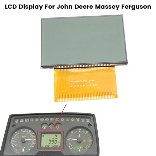 Imagen 1 del producto Pantalla LCD para tractores John Deere Massey Ferguson, reemplazo de reparación de pantalla de grupo de instrumentos
