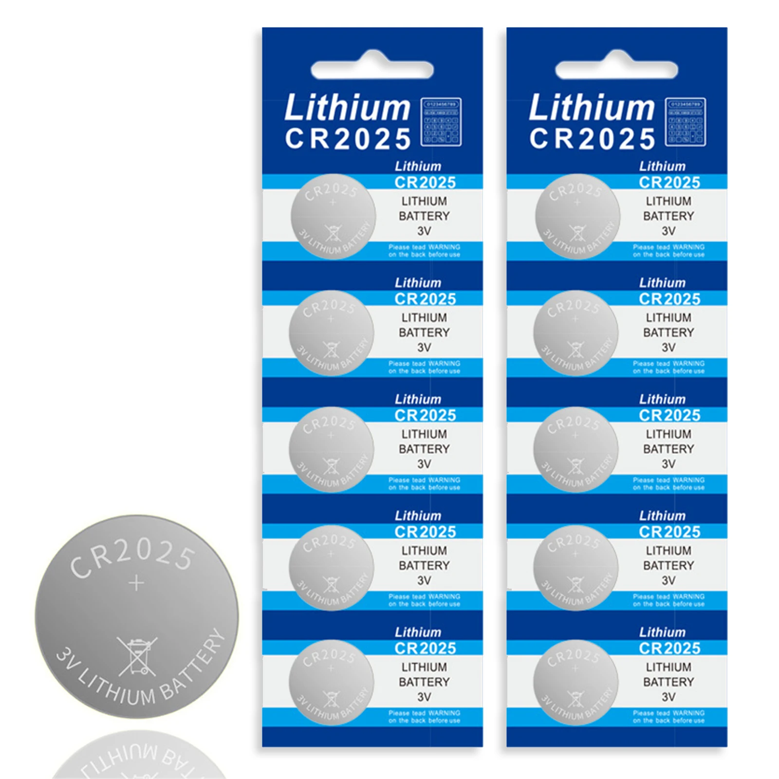 5-100Pcs CR2025 3V Lithium Button Batteries For Watch Remote Control Toys Car Key CR 2025 Long-Lasting Power Coins Cell Battery