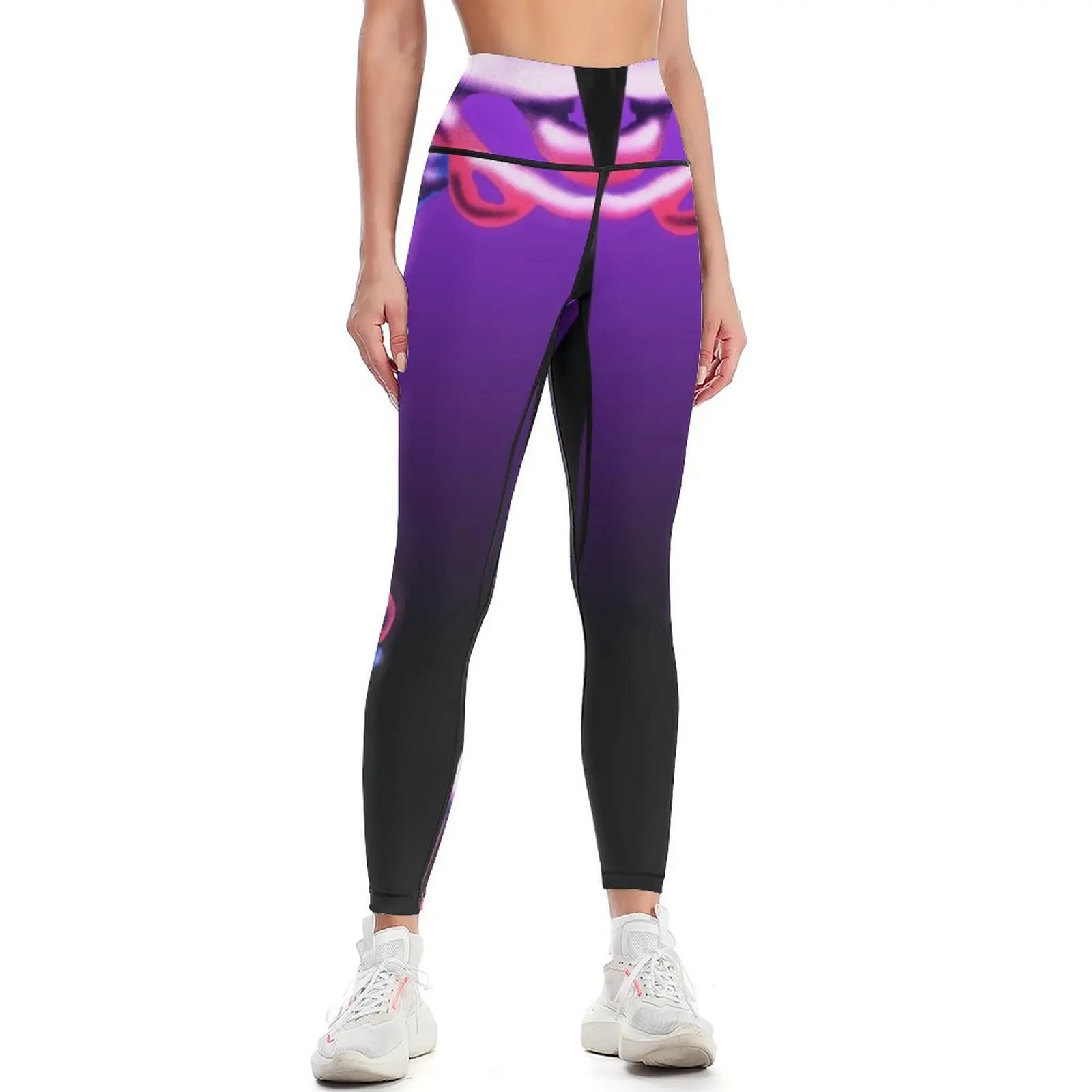 

Airbrush Chrome Midnight Skeleton Leggings Leginsy push up gym top Womens Leggings