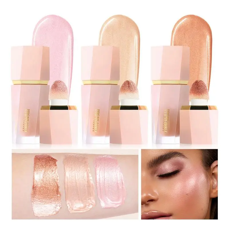 Shining Liquid Blusher Facial Contouring Lightweight Blush กันน้ํา Facial Blush Stick Liquid Contour Stick Liquid Illuminator