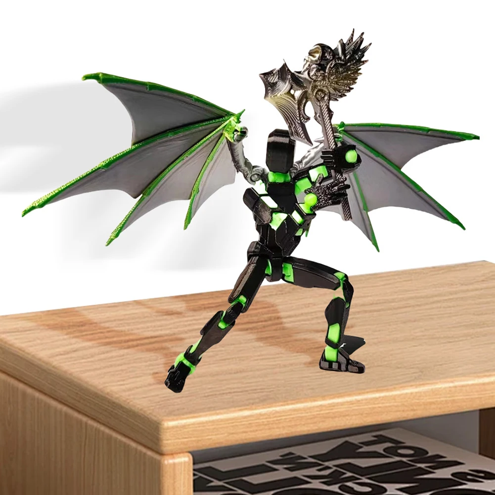 

13 3D Printed Action Figure with Multiple Accessories Action Figures Toys Action Figure Dummy Desk Decoration Gifts for Him