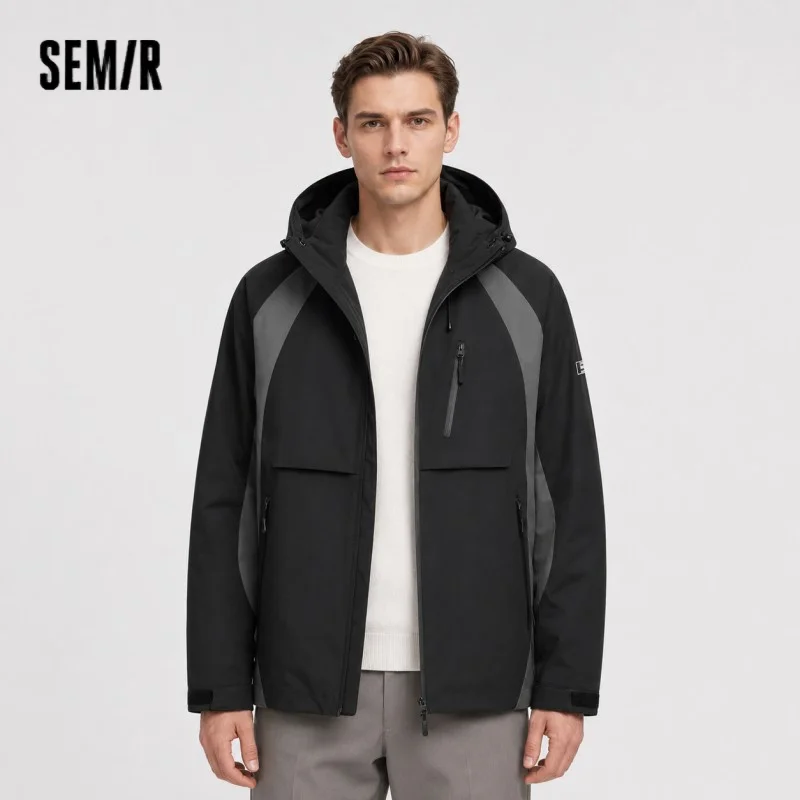 Semir Down Jacket Men Waterproof Hooded 2026 New Winter Outdoor Windproof Warm Versatile Outerwear