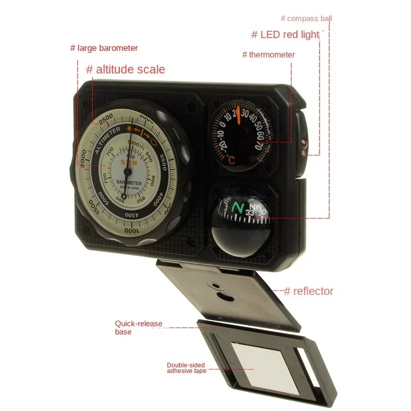 Car mounted ornaments, self driving tour, barometer, altitude meter, compass