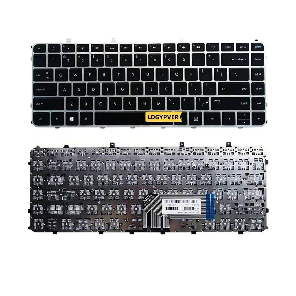 US Keyboard For HP TPN-C103 TPN-C102  HSTNN-UB3R-IB3R Envy 6 1015 Laptop English Black Silver