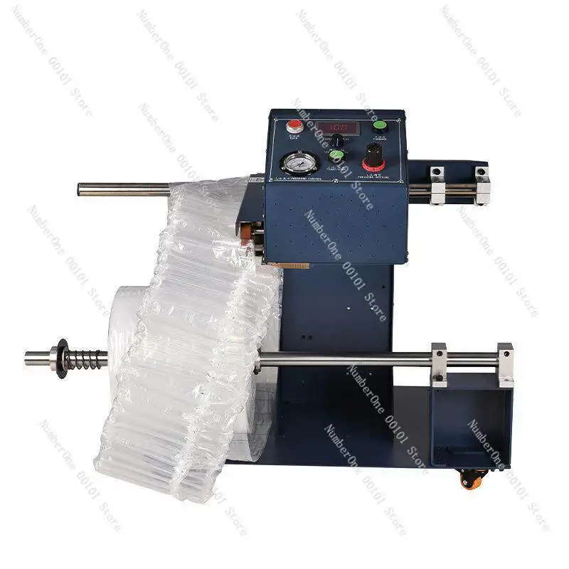 Cushion Packaging Tube Film Packing Air Filling Automatic Continuous Sealing & Blow up Machine Air Column Bag Inflator