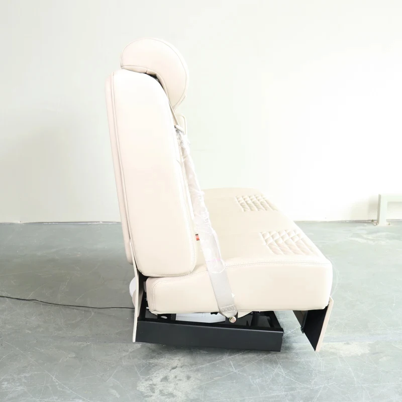 High Quality Modified Luxury Triple Bench Seat with Optional Rear Features for Camper RV Van Bus Interior