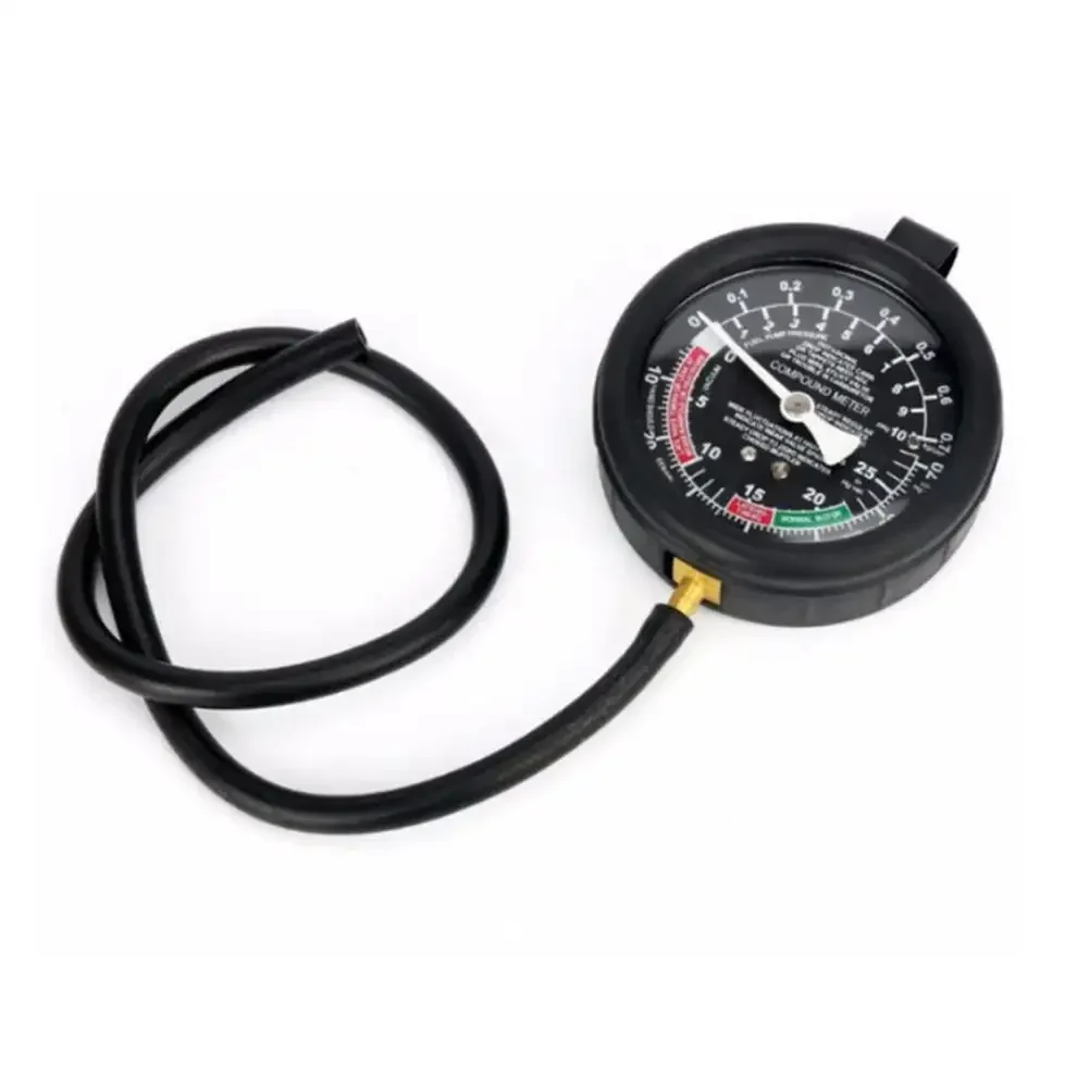 Tester di pressione del vuoto del motore pompa del carburante del vuoto del motore dell\'auto e manometro del Tester del vuoto Tester di perdite per