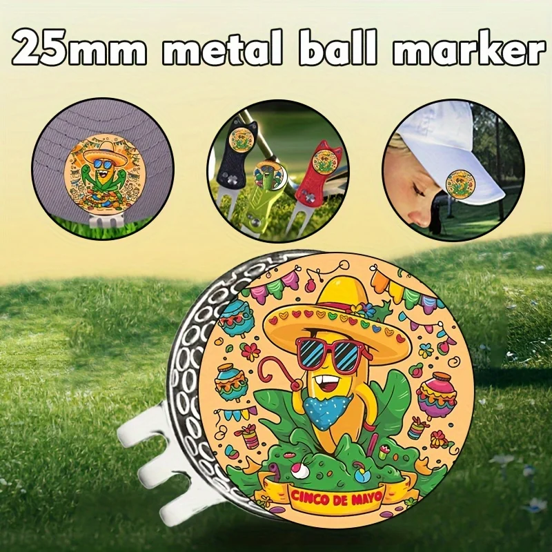 Magnetic Metal Golf Ball Marker 25mm -Individual customization Gear For Enthusiasts, Trendy Ball Markers, Perfect Golf Gift For