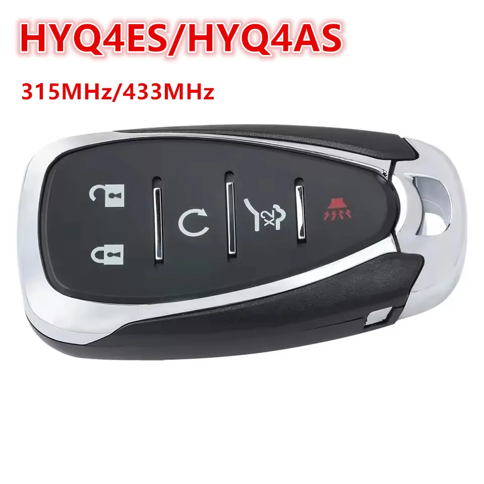 KEYECU Smart Remote Key 315MHz / 433MHz ID46 Fob 5 Button for CHEVROLET TRAVERSE BLAZER TRAILBLAZER HYQ4ES / HYQ4AS