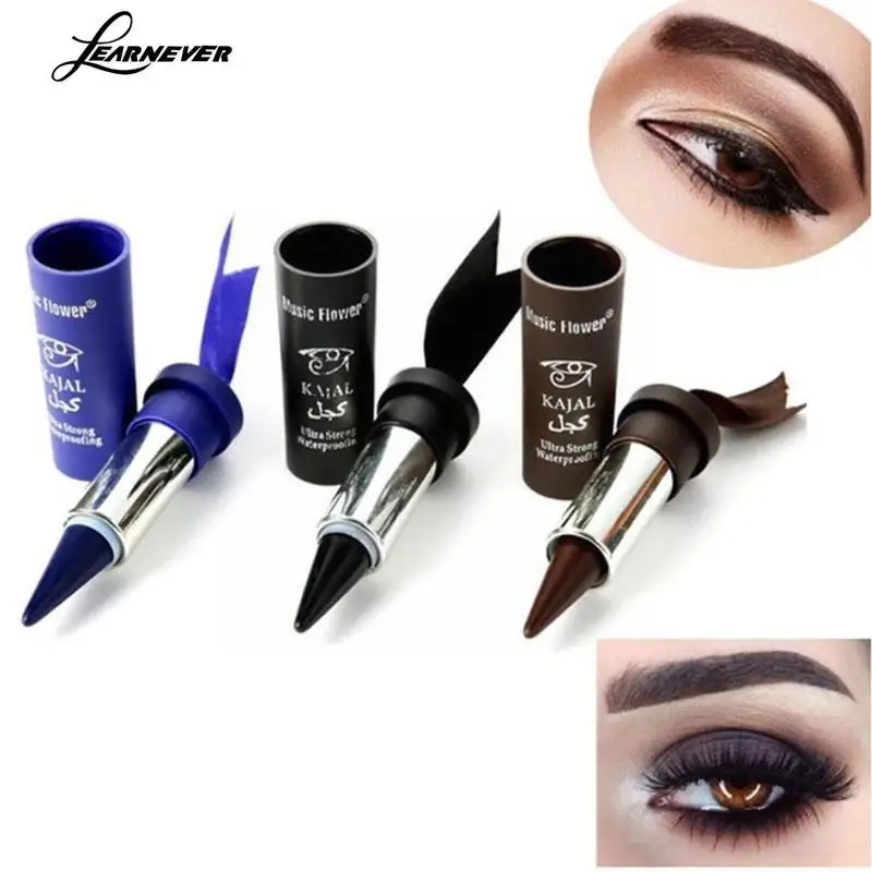 3 Colors Thick Eyeliner Cream Women Smoky Eyes Kajal Bold Eyes Thick Liner Black Eyeliner G9n8