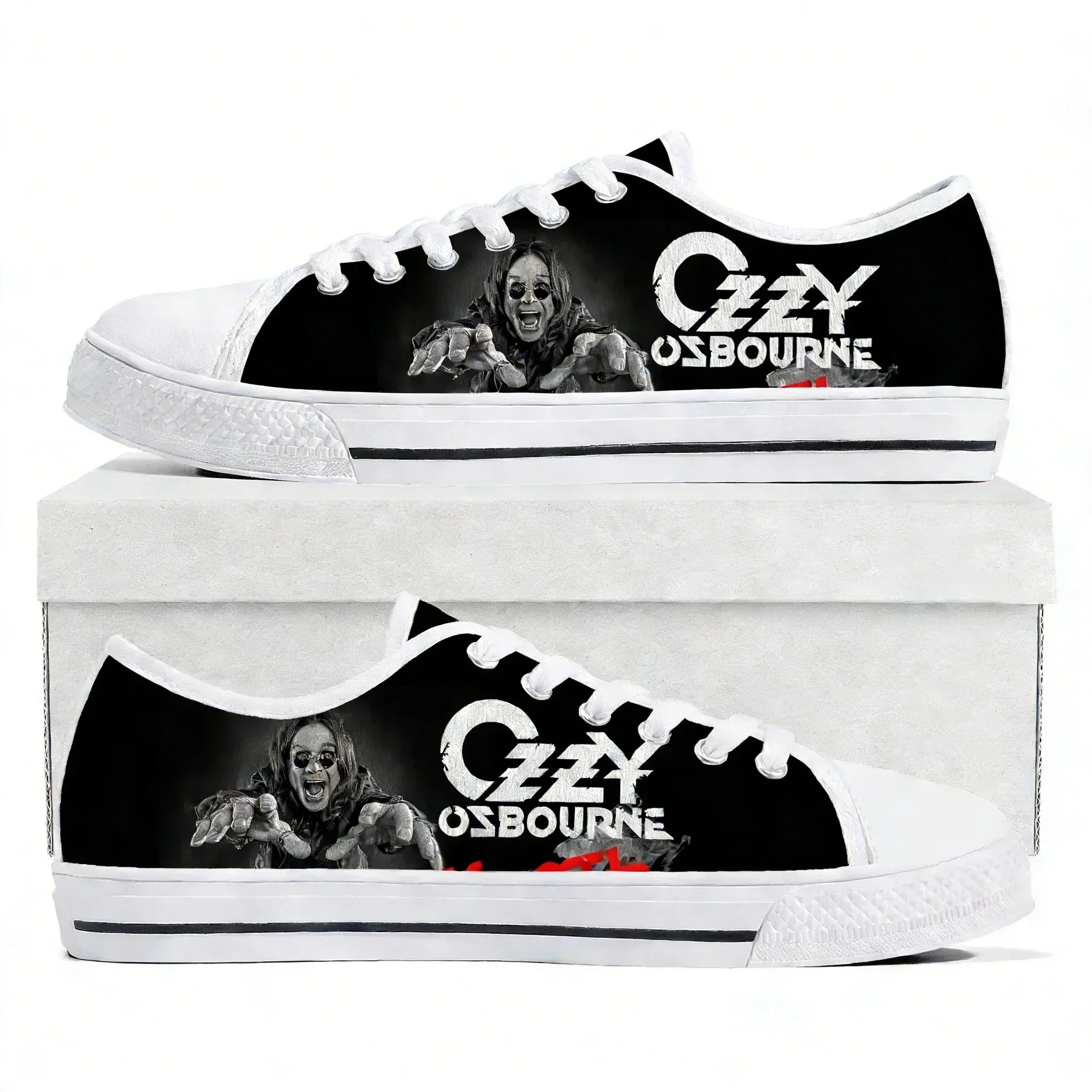 

Ozzy Osbourne Rock Band Low Top Lightweight Sneakers Mens Womens TeenagerCanvas Sneaker Hiking Travel Casual Custom Shoes