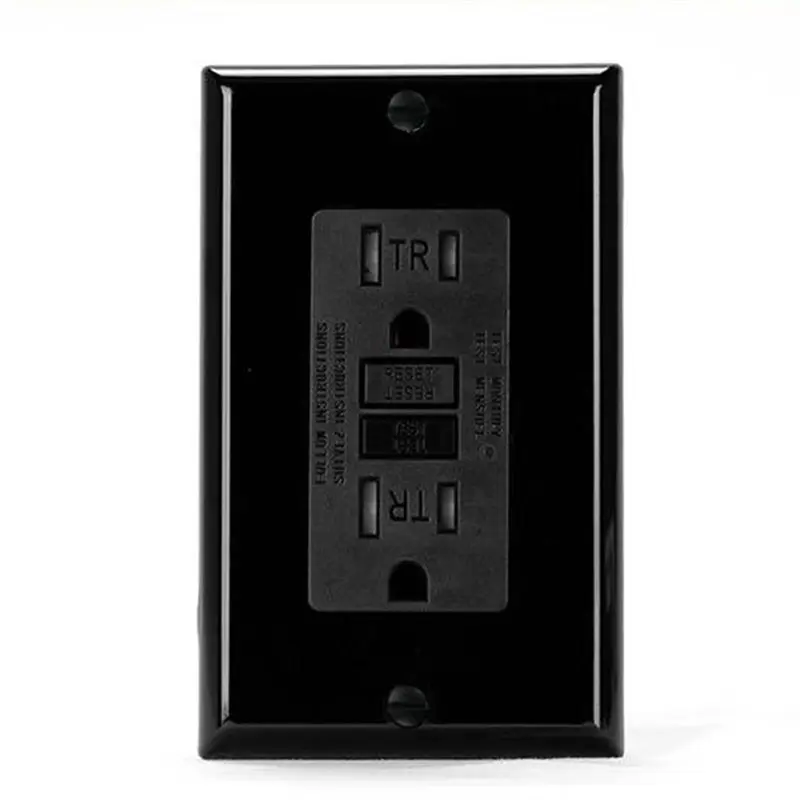 

B17C GFCI Outlet 15 Amp, Self-Test GFI Electrical Outlet, Tamper Resistant GFCI Receptacle With Wall Plate