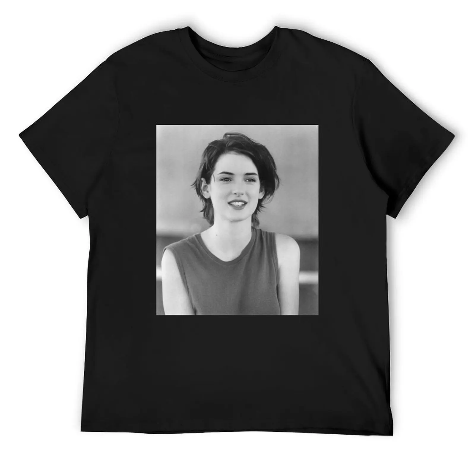 Winona Ryder T-Shirt Aesthetic clothing tops slim fit t shirts for men