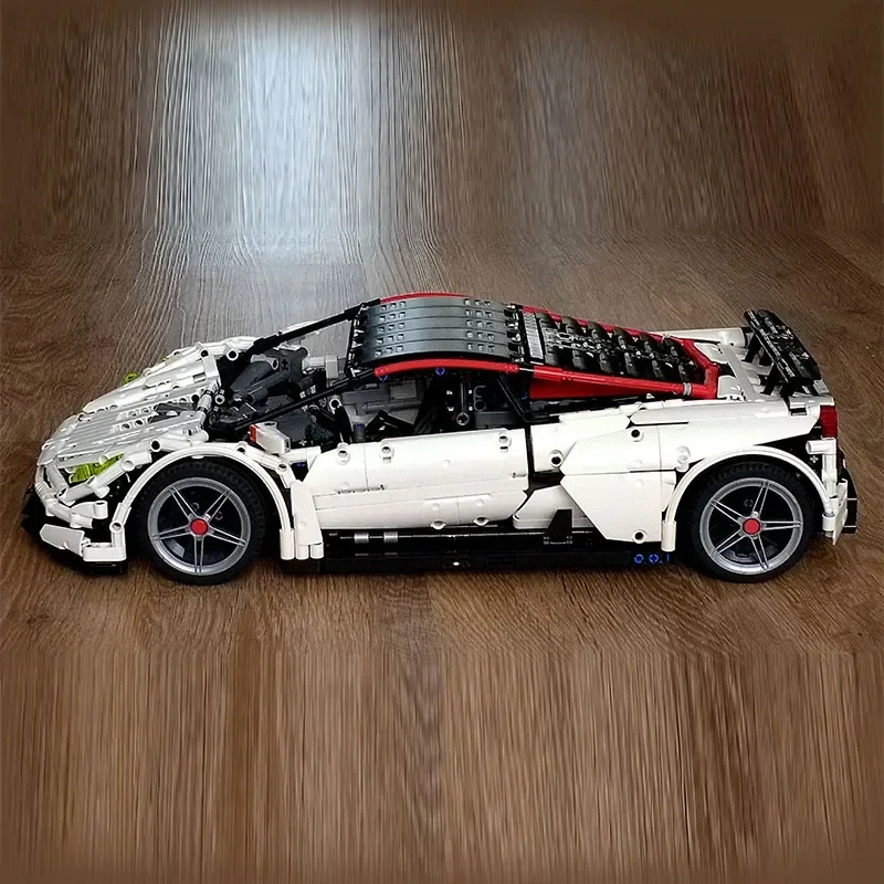 Moc bausteine supercar modell speed champion v10 technische ziegel diy montage bau spielzeug für kinder ferien geschenke