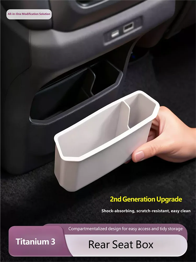 For BYD Leopard 3 Titanium 3 2025 2026 Garbage storage box for the rear air outlet of car interior decoration accessories