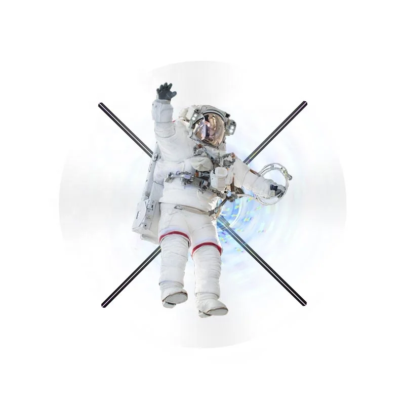 

3D Hologram Fan Naked Eye Suspended Air Imaging Holographic Projector Photon Fan Advertising Machine Transparent Display Screen