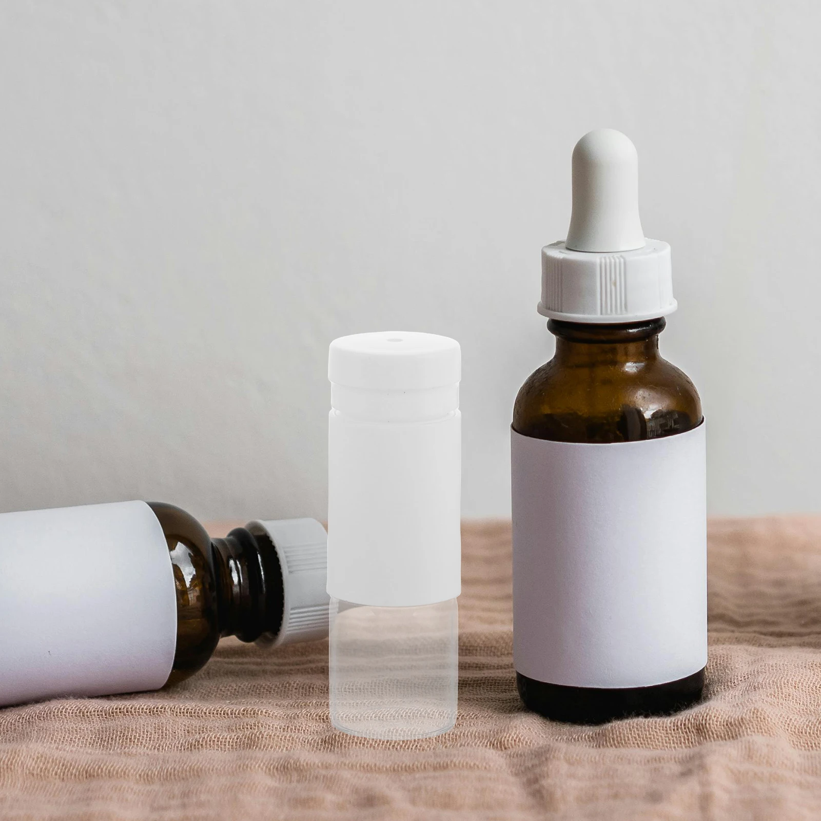 5 قطعة حاويات كريم الأساس للسفر زجاجات إعادة الملء ذات الغرفة المزدوجة لفصل زيت الماء والعناية بالبشرة وغسول جوهر السائل #3