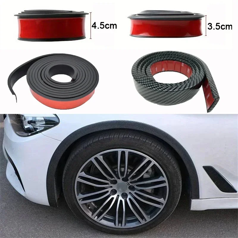 1.5 Meters Car Fender Flares Arches Wing Expander Arch Eyebrow Mudguard Lip Body Kit Protector Cover Mud Guard Accessories