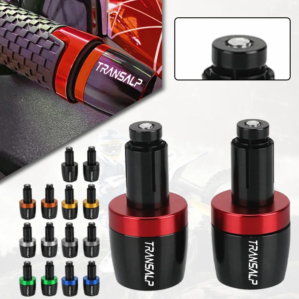 For Honda XL650 XL700 TRANSALP 600 650 700 1995-1998 1999 2000 2001 Motorcycle Handlebar Grips Handle Bar Cap End Plugs 7/8''