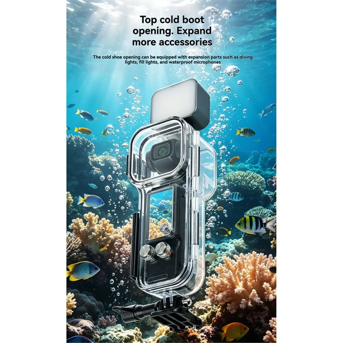 50M Waterproof Case for 3 Underwater Diving Housing Protective Shell for Pocket 3 Camera Accessories