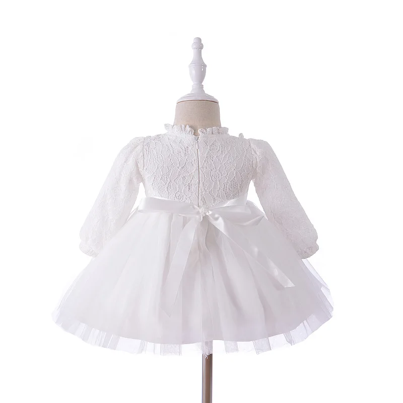 0-24M Ivor7 Birthday Baby Girls Dress Full Sleeve Baby Girl Baptism Costume Autmun Baby Girl Clothes 6 8 12 18 24 Months 184044