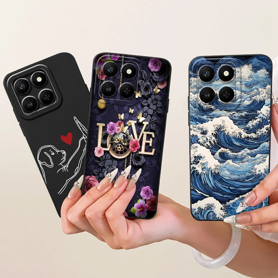 حافظة ذكية لهاتف Honor 400 LGN-NX1 غطاء كرتوني على شكل أرنب لطيف مقاوم للصدمات حافظة لهاتف Honor X7d HonorX7d 5G Fundas Coque