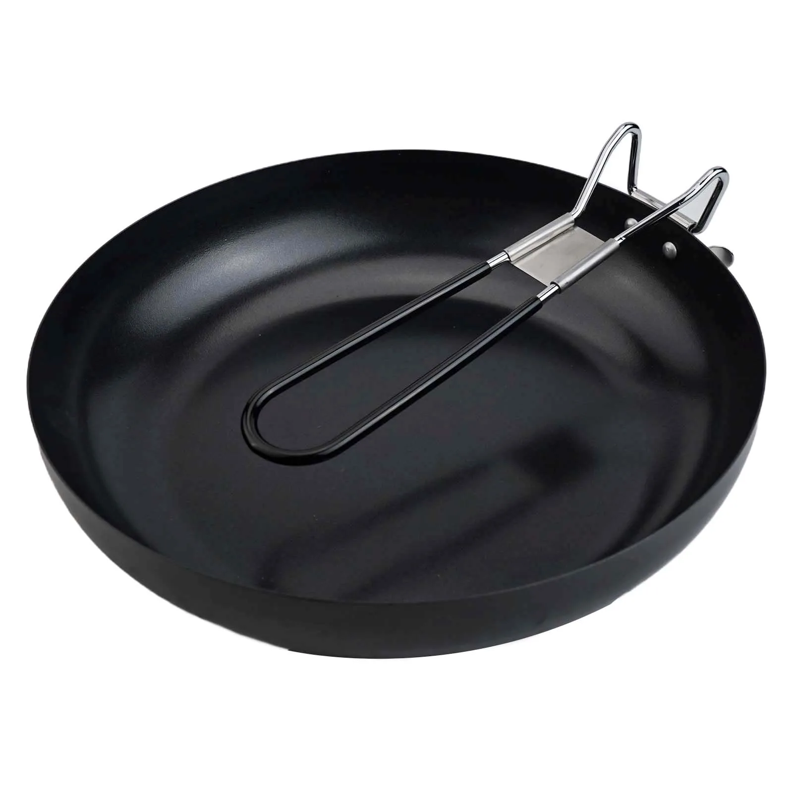 

Совершенно новая высококачественная сковорода со складной ручкой, легкая антипригарная портативная посуда для пикника на открытом воздухе, дорожная посуда