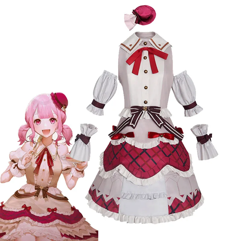 

Project Sekai Otori Emu Cosplay Dresses Miku:Colorful Stage! Wonderlands×Showtime Stage Outfits Emu's Valentine's Day Dress Up