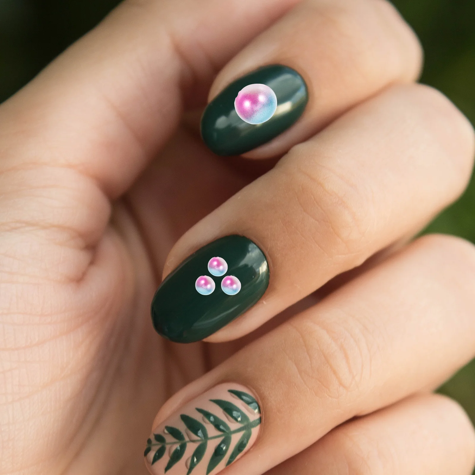 

Safe Materials Colored Half Round Nail Pearls for DIY Crafts Manicures Everyday Use Special Events Nail Decor Charm