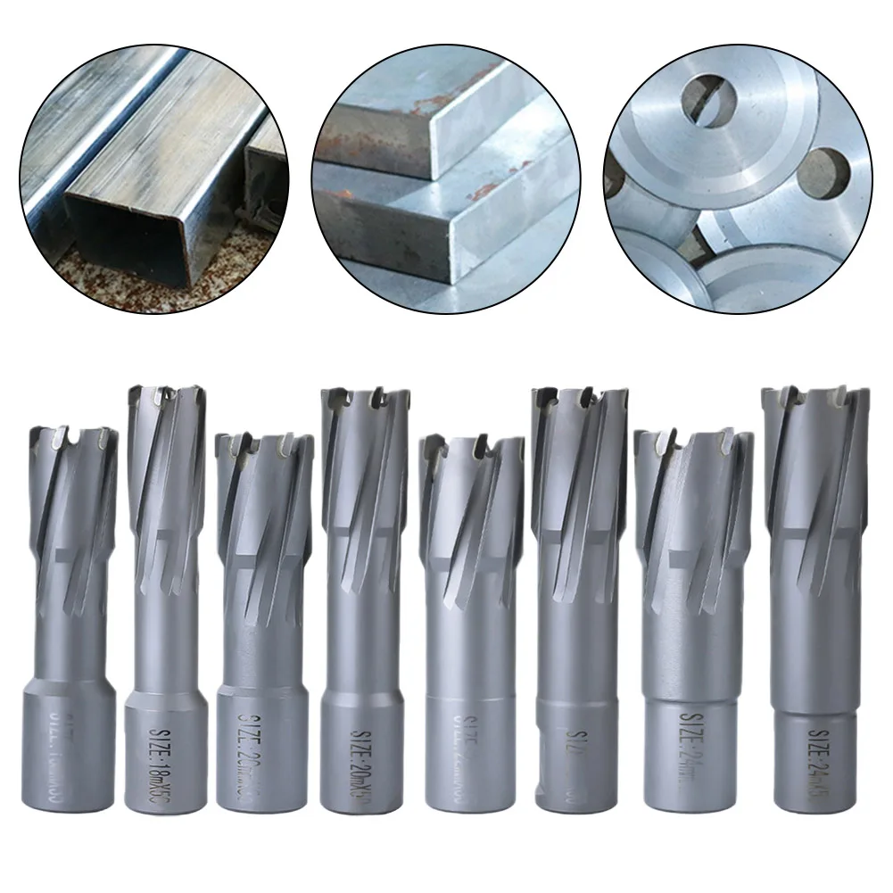 Hollow เจาะบิต,แม่เหล็กเจาะและ Reaming เจาะบิต,ความลึก 35 มม.,50 มม.คาร์ไบด์แหวนเครื่องตัดเครื่องมืออุปกรณ์เสริม